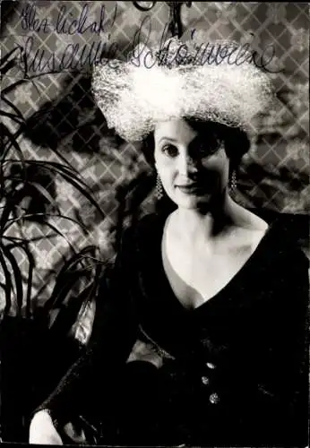 Ak Schauspielerin Susanne Schönwiese, Portrait, Autogramm