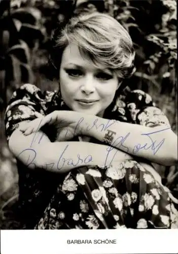 Ak Schauspielerin Barbara Schöne, Autogramm, Portrait