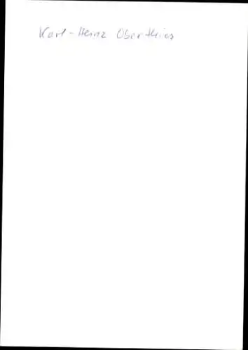 Ak Schauspieler Karl-Heinz Oberthies, Portrait, Autogramm, Computer