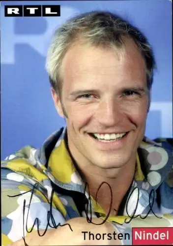 Ak Schauspieler Thorsten Nindel, Portrait, Autogramm, RTL