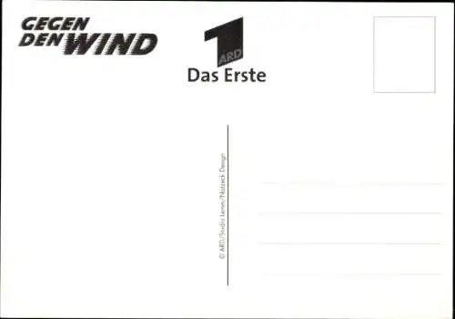 Ak Schauspielerin Dennenesch Ninnig, Portrait, Autogramm, Gegen den Wind, ARD