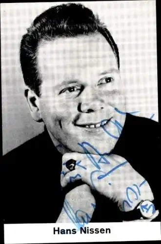 Ak Schauspieler Hans Nissen, Portrait, Autogramm