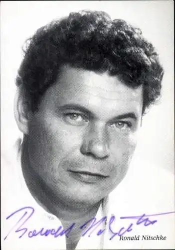 Ak Schauspieler Roland Nitschke, Portrait, Autogramm