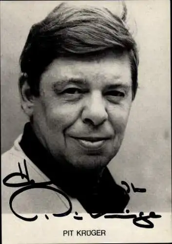 Ak Schauspieler Pit Krüger, Portrait, Autogramm