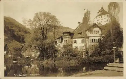 Ak Werdenberg Kanton Sankt Gallen, Wohnhäuser, Teich