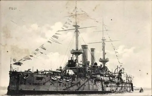 Ak Japanisches Kriegsschiff Fuji