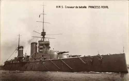 Ak Britisches Kriegsschiff, HMS Princess Royal, Kreuzer