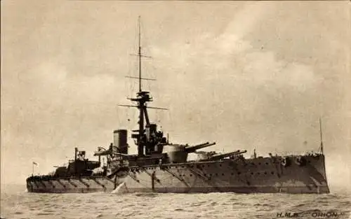 Ak Britisches Kriegsschiff, H.M.S. Orion