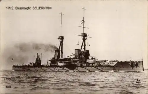 Ak Britisches Kriegsschiff, HMS Dreadnought Bellerophon