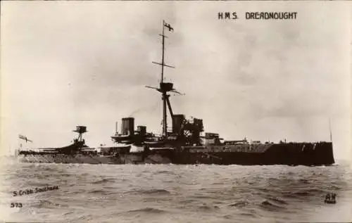 Ak Britisches Kriegsschiff, HMS Dreadnought