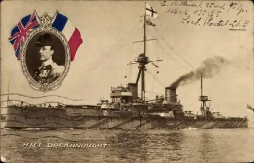 Ak Britisches Kriegsschiff, HMS Dreadnought