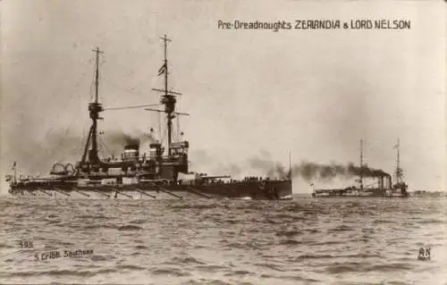 Ak Britisches Kriegsschiff, HMS Zealandia, HMS Lord Nelson