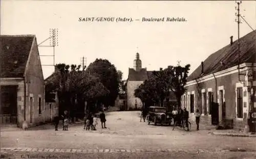 Ak Saint Genou Indre, Boulevard Rabelais