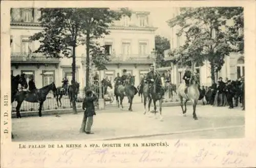 Ak Spa Wallonie Lüttich, Königspalast
