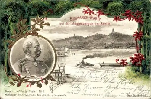 Litho Berlin Köpenick, Bismarckwarte, Müggelberge