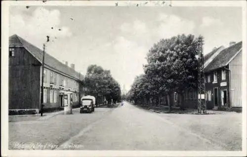 Ak Hasselfelde Oberharz am Brocken, Breitestraße, Laster
