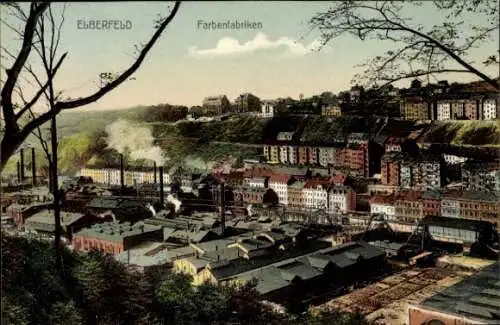 Ak Elberfeld Wuppertal, Farbenfabriken