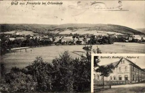 Ak Freienorla in Thüringen, Panorama, Gasthof