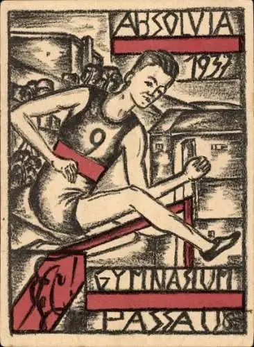 Studentika Ak Passau in Niederbayern, Absolvia Gymnasium 1937, Hürdenläufer