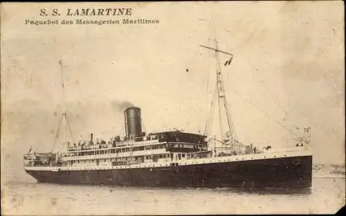 Ak Dampfer Lamarthe, Messageries Maritimes