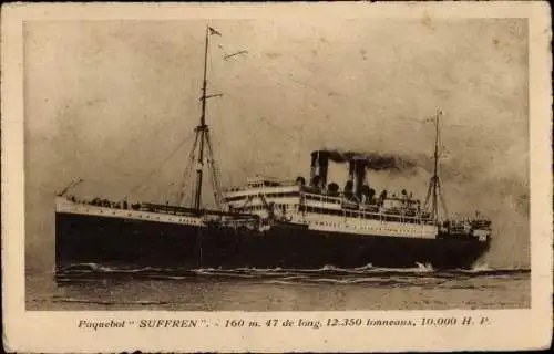 Ak Dampfer Suffren, CGT, French Line