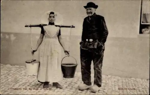 Ak Niederlande, Milchmädchen, Kleederdracht