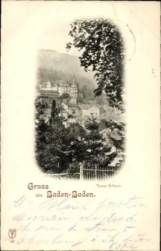 Ak Baden Baden am Schwarzwald, Neues Schloss