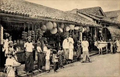 Ak Ceylon Sri Lanka, Native Boutique oder Shop