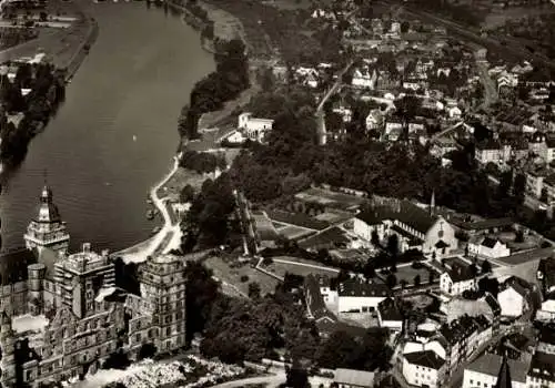 Ak Aschaffenburg in Unterfranken, Luftbild, Kapuzinerkloster