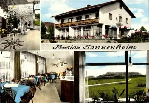 Ak Saaldorf Surheim in Oberbayern, Pension Sonnenheim, Panorama, Treppenhaus