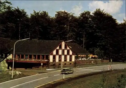 Ak Rohrbrunn Weibersbrunn im Spessart, Autobahn Raststätte