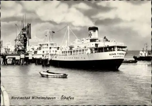 Ak Wilhelmshaven an der Nordsee, Ölhafen