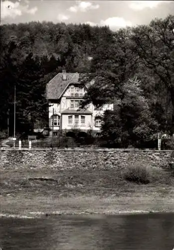 Ak Bad Karlshafen an der Weser, Pension Haus am Weserufer