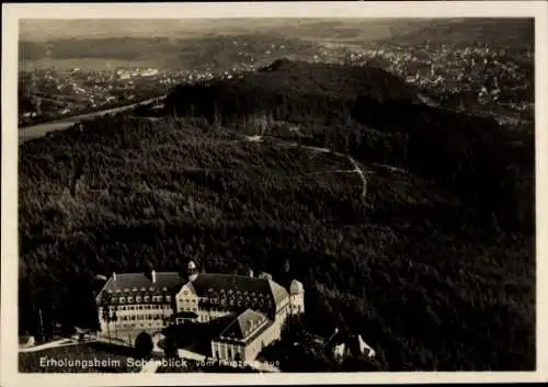 Ak Schwäbisch Gmünd in Württemberg, Erholungsheim Schönblick, Luftbild