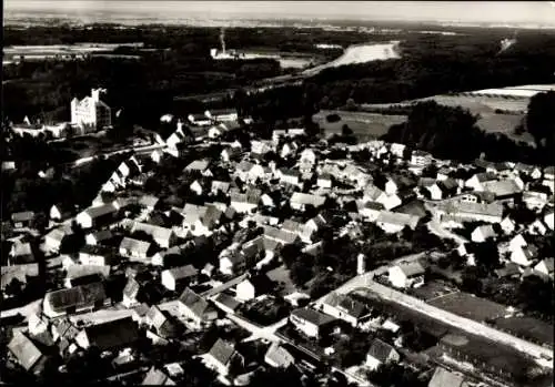 Ak Reisensburg Günzburg an der Donau Schwaben, Luftbild, Panorama