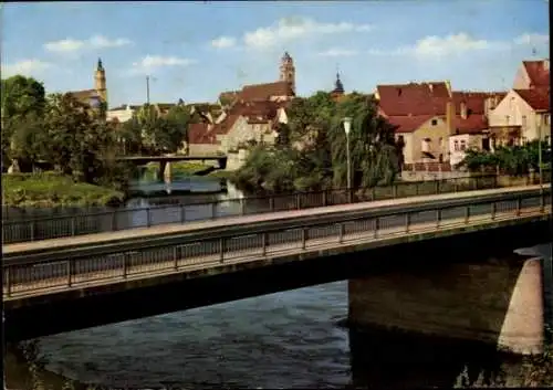 Ak Donauwörth in Schwaben Bayern, Teilansicht