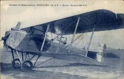 Ak Breguet 14A2 Beobachtungsflugzeug, Renaud-Motor