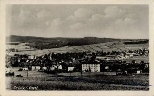 Ak Zwönitz Erzgebirge, Panorama