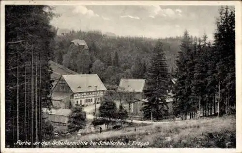 Ak Schellerhau Altenberg im Erzgebirge, Schellermühle