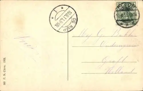 Ak Kleve am Niederrhein, Amphitheater mit Stahlbrunnen