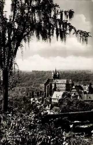 Ak Diez an der Lahn, Panorama, Schloss