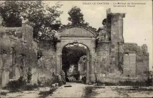 Ak Coucy le Chateau Aisne, Governo's House
