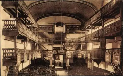 Ak Cambo les Bains Pyrenees Atlantiques, Orgues, Tribunes des Hommes