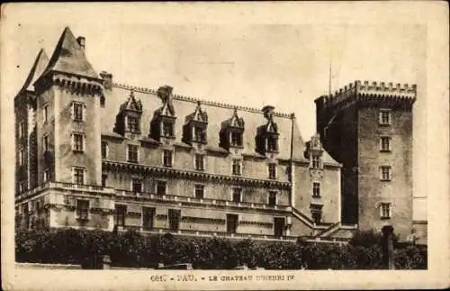 Ak Pau Pyrénées-Atlantiques, Schloss von Henri IV