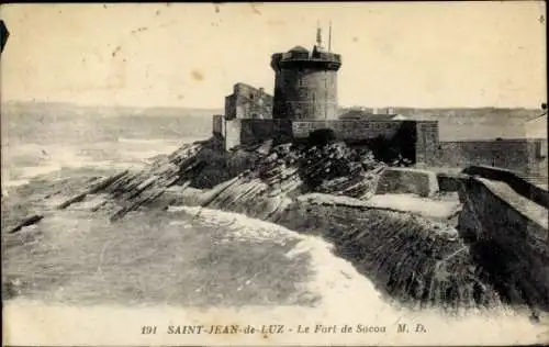 Ak Saint Jean de Luz Pyrénées Atlantiques, Fort de Socoa