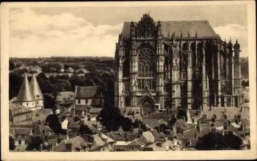 Ak Beauvais Oise, Kathedrale, Blick gen Süden