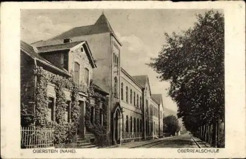 Ak Oberstein an der Nahe, Oberrealschule
