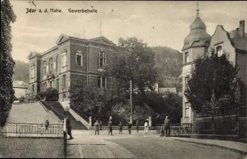Ak Idar Oberstein an der Nahe, Gewerbehalle
