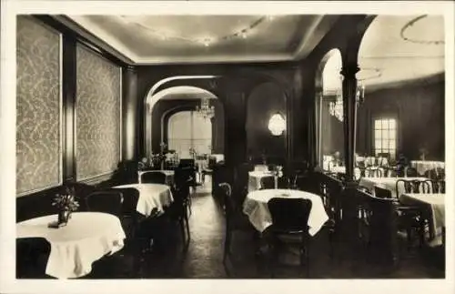 Ak Gera in Thüringen, Quisisana, Café Restaurant, Inneres