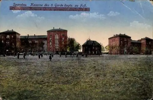 Ak Berlin Spandau, Kaserne des 5. Garde Regiments zu Fuß